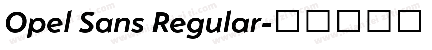 Opel Sans Regular字体转换